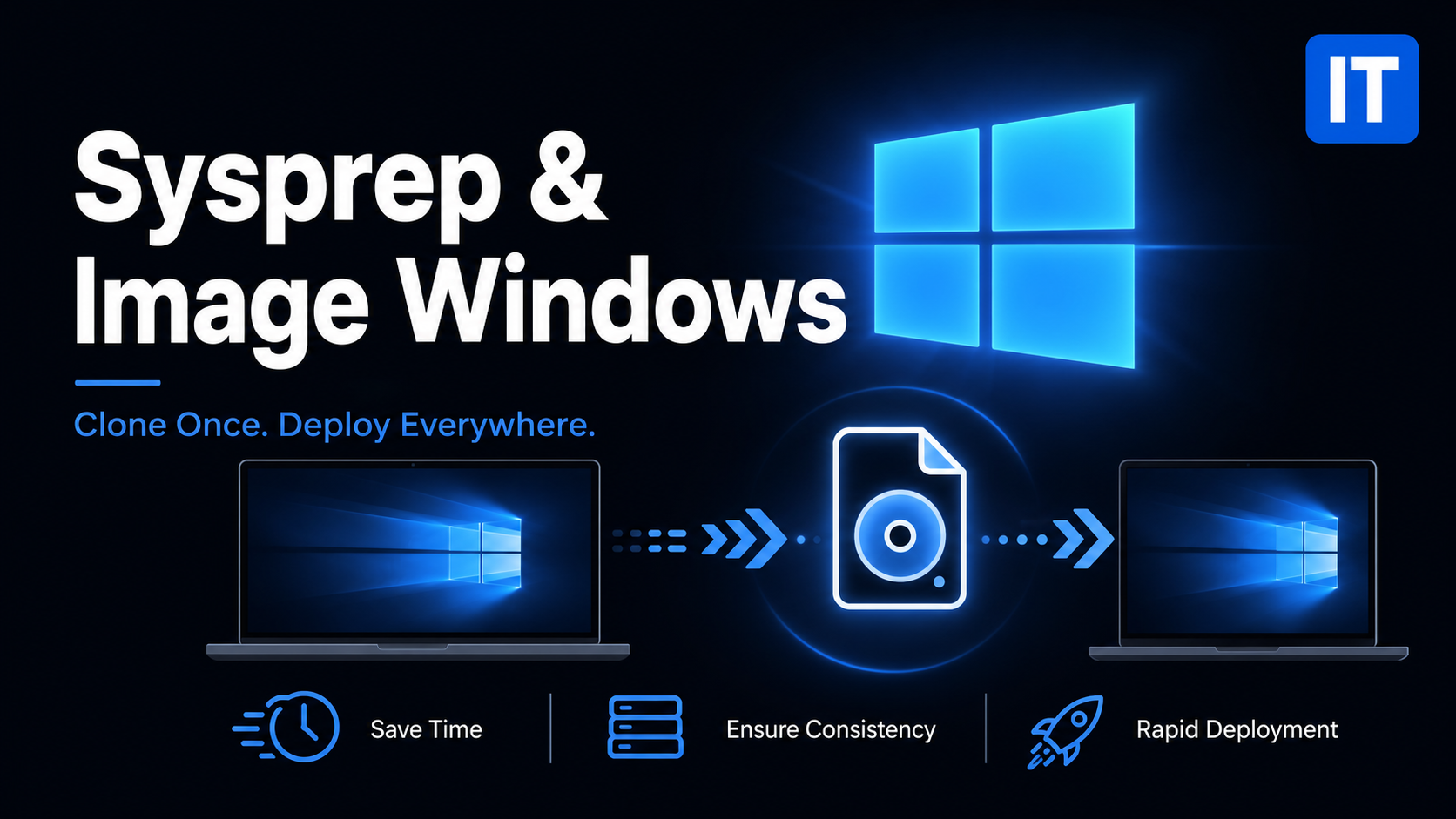Sysprep et image système Windows : créer un master pour déploiement rapide